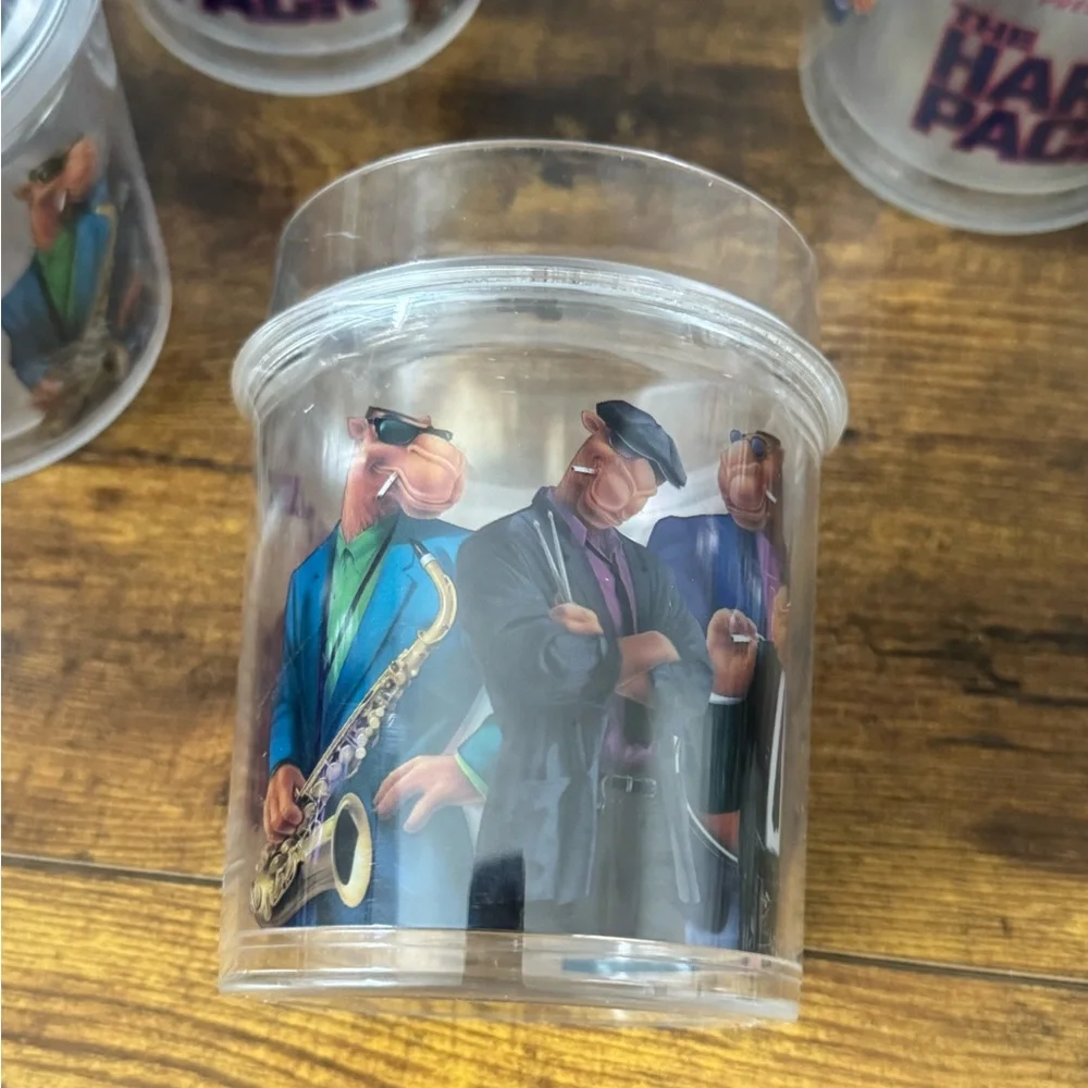 Vintage‎ Camel Joe Camel Band Hard Pack Thermo Serv Cup Set Of 4 USA